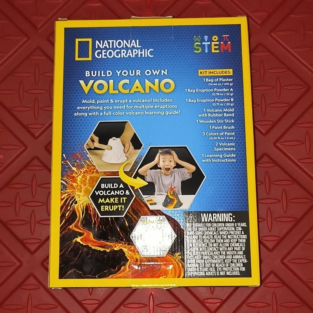 National Geographic Vibrant Volcano Kit with Blue and Yellow